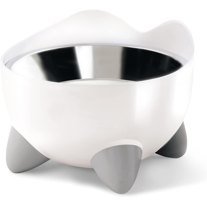 Catit Pixi Підвищений ергономічний миска для котів, 200 мл, білий