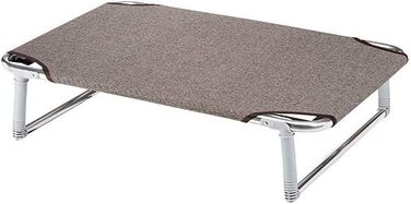 Ліжко для собак Ferplast Dream 80, 84x54 см, алюмінієвий каркас, тауп