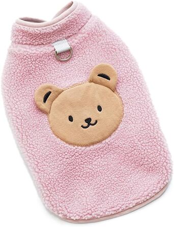 Теплий зимовий пуловер для собак маленьких порід (до 2.5 кг), зелений/рожевий (XL)