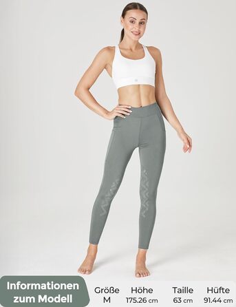 Легінси для верхової їзди для дівчаток FitT4 з силіконовими колінами та футболкою, дихаючі та еластичні, для верхової школи та велосипеду (Сірий, L)