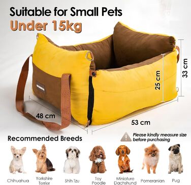 Автомобільний лежак для собак, до 15 кг, з висувним лежанком, знімний, з кишенями, з ременями безпеки (зелений)