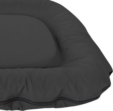 Ортопедичне собаче ліжко для відпочинку на вулиці Luna: 70x55 см, 60°C, Vicochaum, стійке до подряпин, для маленьких собак (M, Чорний)