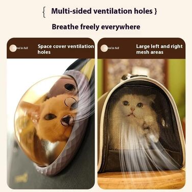 Рюкзак для собак Bis, сумка для маленьких собак та котів, переноска для подорожей, сумка на плече, дихаючі ремені для цуценят та кошенят (фіолетовий)