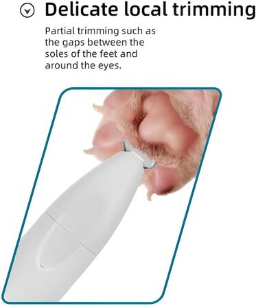 Бездротовий собачий триммер з LED-підсвічуванням та низьким рівнем шуму, цифрова панель, 2 швидкості, аксесуари для догляду вдома та в подорожах