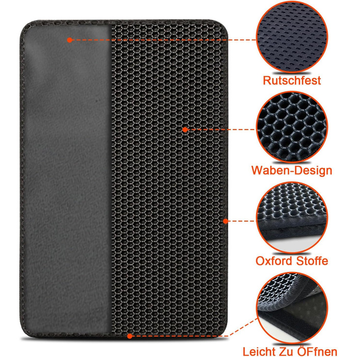 Килимок під лоток для котів AidSci, 70 x 55 см, водовідштовхувальний, з коміркою, легко миється