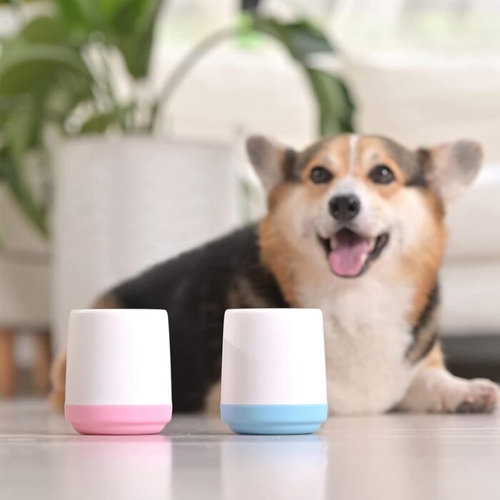 Очисник лап для собак та котів, силіконовий, рожевий (S)