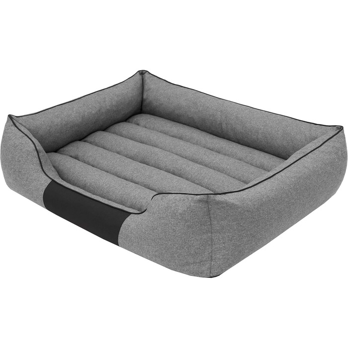Крісло-ліжко для собак XL, 85x65 см, сіре - м'яке лежання для вашого улюбленця