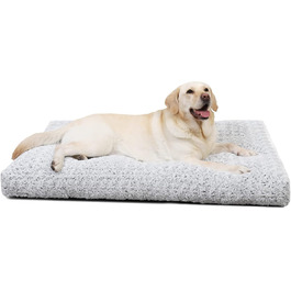 Кілимок для собак KSIIA, великий, 90x60 см, сірий, з неслизьким дном, дихаючий, для великих та середніх собак