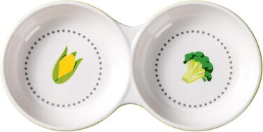 Набір мисок для тварин Navaris: котики, морські свинки, кролики. 2 шт. Кераміка, зелений колір. Підходить для маленьких тварин, гризунів та хом'яків.