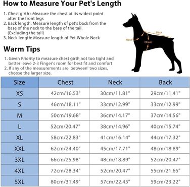 Зимова жилетка для собак - тепла жилетка для собак, бавовна, з нагрудником, червона, розмір S