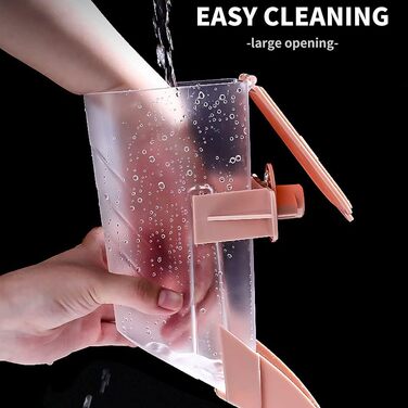 Миска для води для кроликів, свиней, хом'яків, шиншил, єнотів, дрібних тварин, 482 мл (Рожева, харчовий пластик)