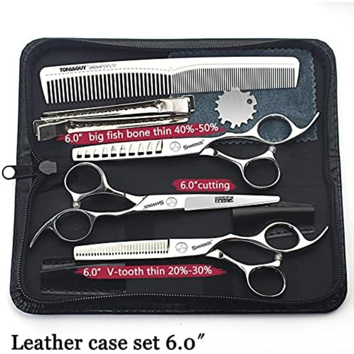 Професійний набір ножиць для стрижки волосся Haarschere, 15.2 см, з японської сталі (3 шт.)