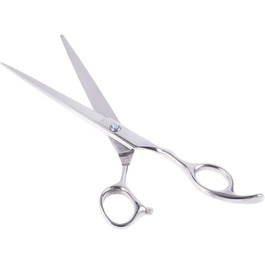 Ножиці для грумінгу собак та котів, безпечні, ергономічні, срібні. Розмір 1