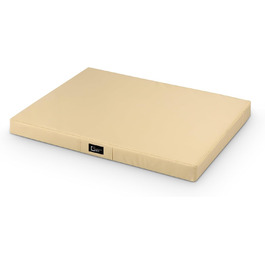 Килимок для собак Tina Grosse - лежанка для собак середнього та малого розміру. Лежанка для собак з еко-шкіри, миється, водонепроникна, м'яка, довговічна, стійка до зношування та розривів (XL, 100x80x8 см, Ecru)