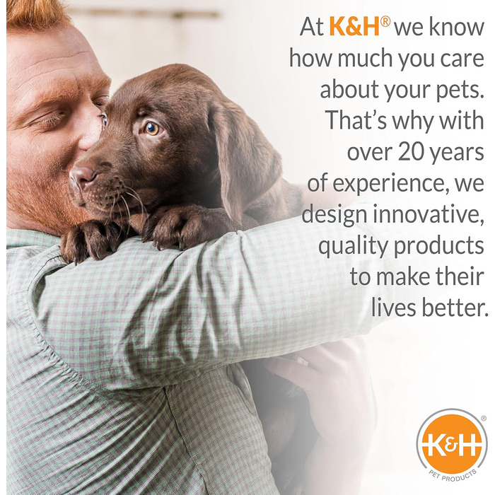 K&H Pet Products заспокійлива іграшка для собак з імітацією серцебиття, подушка-серце, для великих порід, 25,4 см, червона