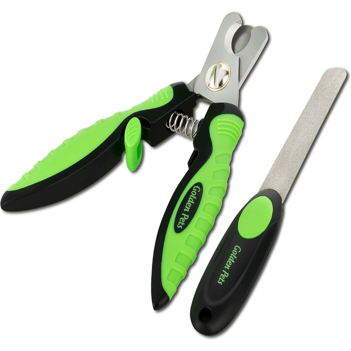 Ножиці для обрізання кігтів Golden Pets Profi Krallenschere + Feile з унікальним кутом 45° та пилочкою для безпечного догляду за кігтями тварин