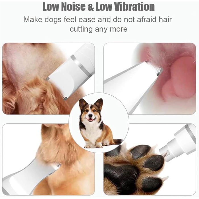 Мультитрим Pro від Dr Pfoten: професійна 4-в-1 машинка для стрижки собак та котів. Тиха машинка для грумінгу, триммер для догляду за лапами.