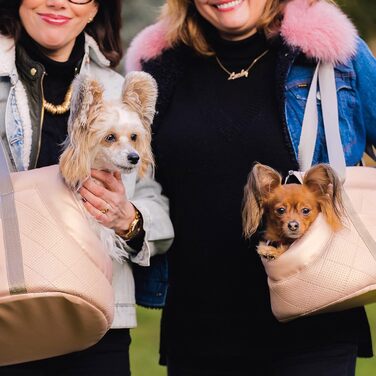 Сумка-переноска для собак та котів Boutique Zoo, 5 кг, рожева (штучна шкіра)