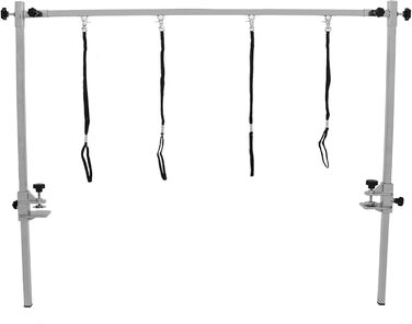 Стіл для грумінгу собак Jonlaki з регулюванням висоти, нержавіюча сталь, з петлею, підставка для грумінгу тварин, для маленьких та середніх собак та котів, 1,1 м