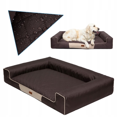 Ліжечко-канапе для собак Doggy, коричневе, 78 см x 118 см