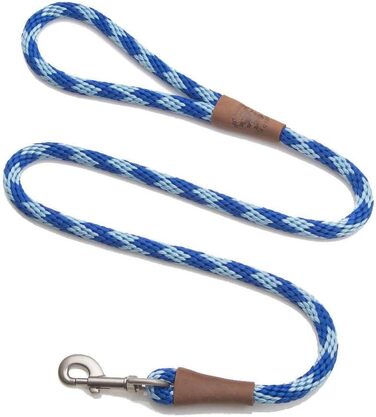 Повідок для собак Mendota Snap-Leine S, 0,9×1,8 м, синій, із карабіном