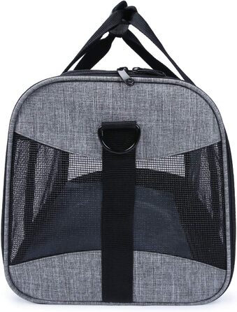 Транспортна переноска для котів та собак, складана, з м'якою підстилкою та плечовим ременем