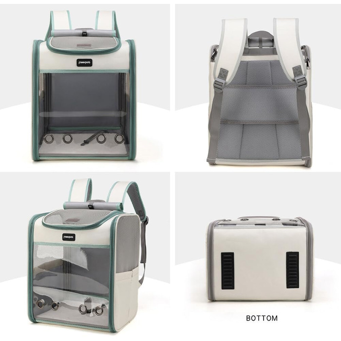 Рюкзак для тварин: переноска для собак та котів до 10 кг, жовта, дихаюча, складна, з прозорим вікном