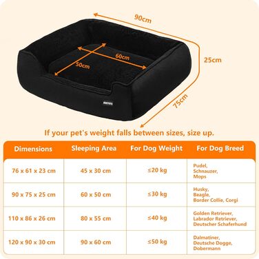 Крісло-ліжко для собак, ліжко для собак, м'яка подушка для собак, кошик для собак знімний та пральний, сірий, 90 x 75 x 25 см