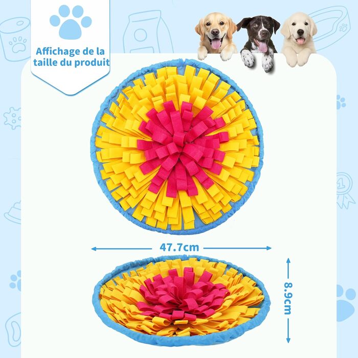 Schnüffelteppich для собак: інтелектуальна килимок-іграшка з антиковзаючою поверхнею. Антистрес, для малих та великих собак (зелений)