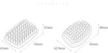 Масажна щітка для миття тварин, вичісуюча щітка від шерсті для собак і котів з м'якими силіконовими щетинками, для короткої шерсті