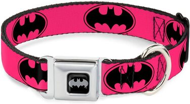 Ошийник для собак Buckle-Down BMA Batman, чорний/срібний