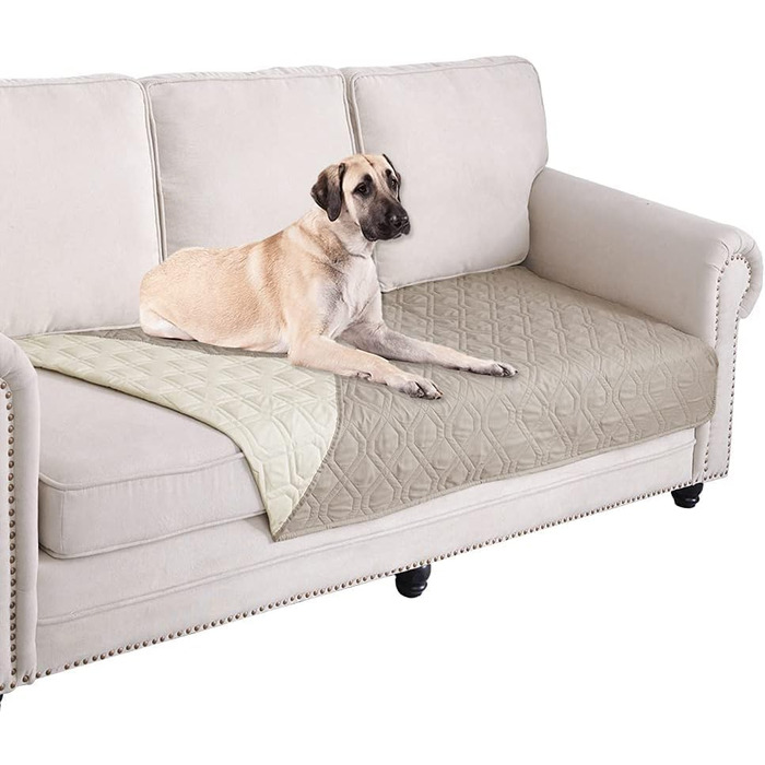 Водонепроникний килимок для собак Gyuro - двосторонній, м'який, 97x190 см (Khaki) та 102x150 см