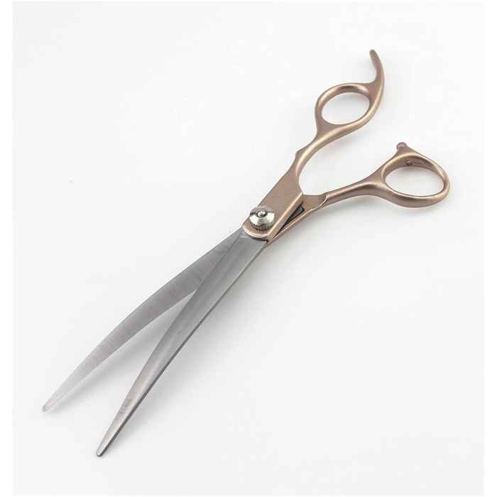 Професійний набір ножиць для грумінгу собак RWRAPS 7 дюймів з золотим руків'ям (ефектні ножиці)