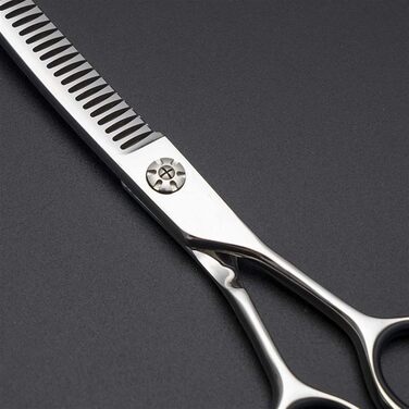 Ножиці для грумінгу тварин, вигнуті, 35 зубців, для правшів