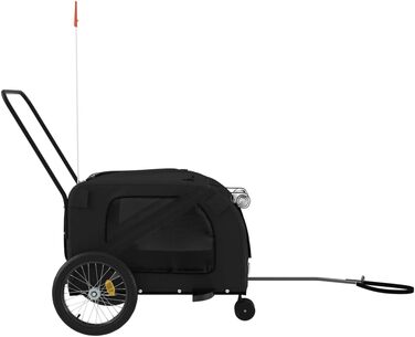 Фарбований поводок для собак з Оксфордської тканини та заліза - Міцний велосипедний причіп для собак - Ідеально для активного відпочинку на природі - Легко миється та довговічний