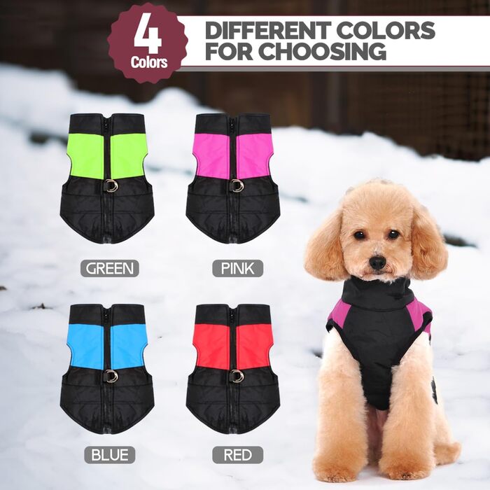 Зимовий теплий одяг для собак, водонепроникний зимовий пуховик для собак, куртка для тварин, XXL, блакитний