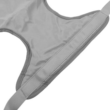 Набір гамаків для домашніх тварин ZXCAOB, дихаючий матеріал, запобігає натиранню, регульовані ремені, шлейка для собак, підходить для будь-яких тварин (сірий, L)