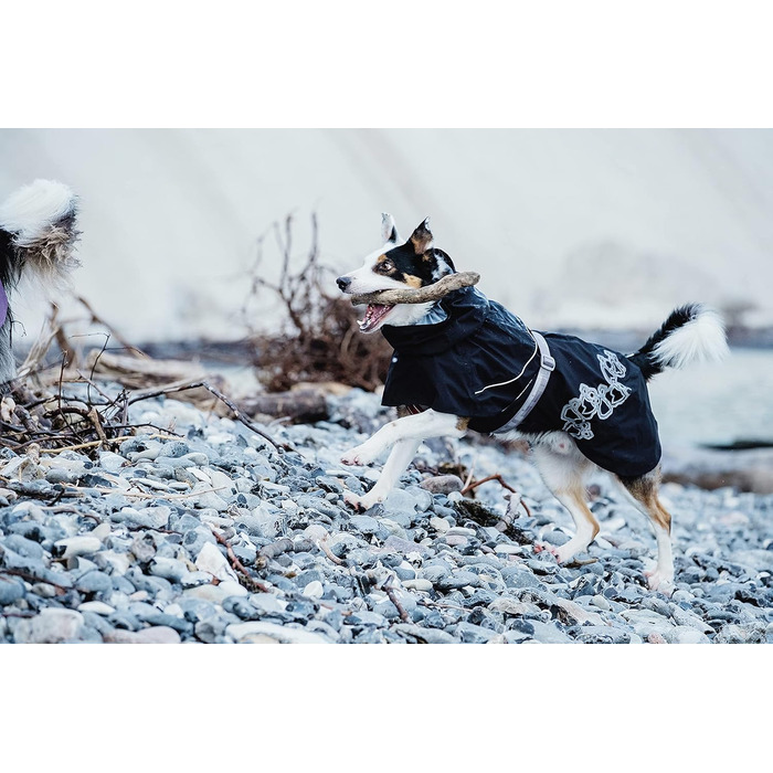 Дощовик для собак Hurtta Drizzle Regenjacke, чорний (Raven), розмір 14 дюймів