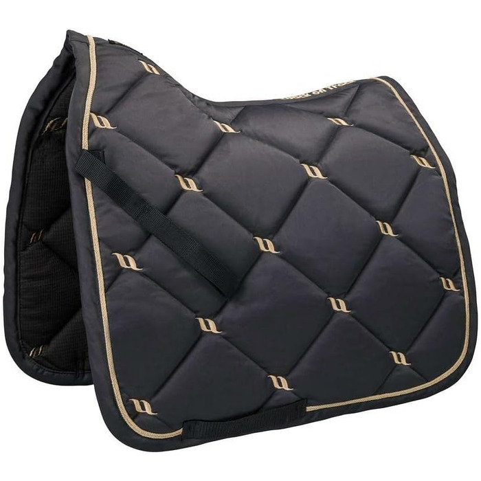 Schabracke Back on Track Night Collection Dressur Graphite grau Full - підкова для коней