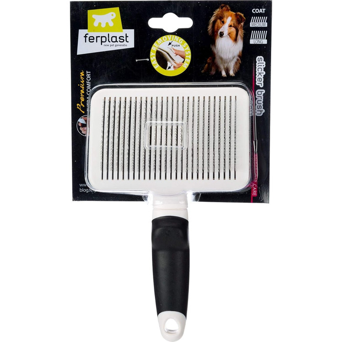 Буршляк Ferplast Zupfbürste GRO 5770, розмір L: для собак та котів з довгою та середньою шерстю