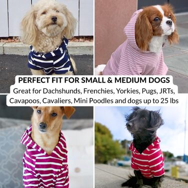 Світшот для собак DJANGO, теплий, м'який, з капюшоном, для маленьких собак до 11,3 кг (Даксель, цуценята), чорний, розмір S