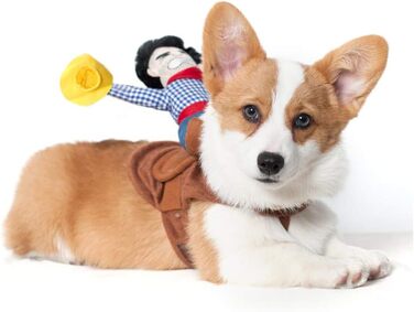 Костюм на Хелловін для собак: Ковбойський костюм для маленьких, середніх та великих собак (L)