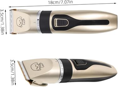 Електрична машинка для стрижки собак Supvox з титановими лезами, тиха та з низькою вібрацією, безпечне стриження вух, морди та лап, для собак та цуценят