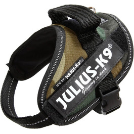 Шлея для собак Julius K9, відбивна, з персоналізованою нашивкою, XS/Mini-Mini, камуфляж
