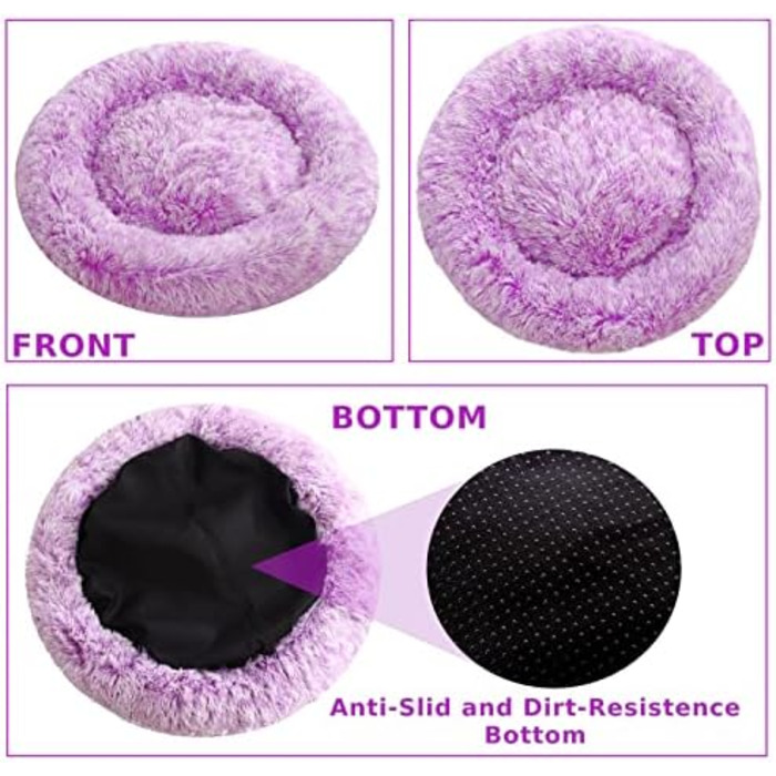 Кругле ліжко для собак 