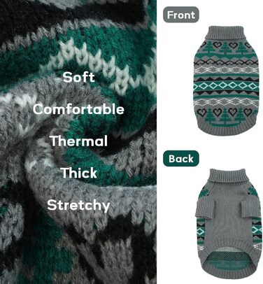 Зимовий теплий одяг для собак: куртка, теплий костюм, светр (сірий, L)