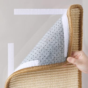 Килимок для котів FUKUMARU з сизалю, 60x40 см, коричневий/бежевий. Міцний килимок-дряпалка для котів.