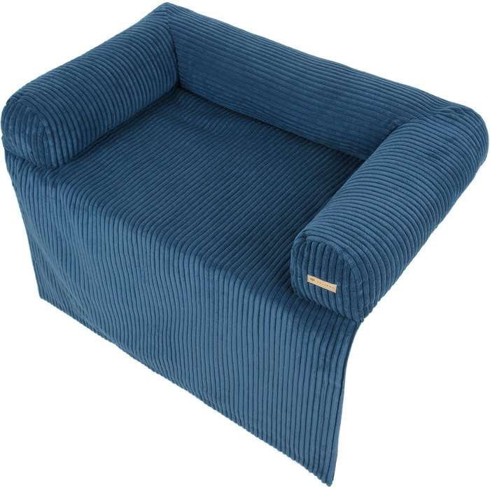 Килимок для собак Velinda: лежанка, софа, захист дивану (темно-синій, Cord)