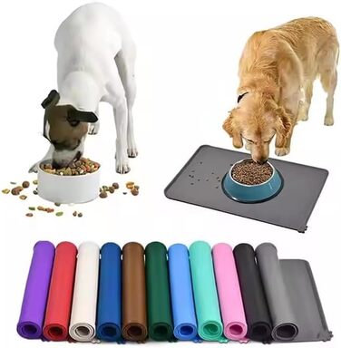 Миска для котів та собак з нержавіючої сталі з нахилом 15°, антиковзаюча, з двома мисками