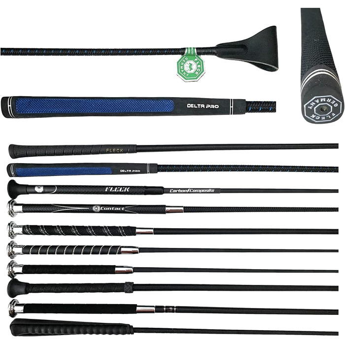 Плетена батогова вудка для верхової їзди Delta Pro (50 см)